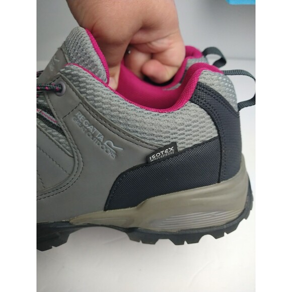 Regatta Great Outdoor Woman 9 Lady Holcombe Low Grey Pink Hiker Active Outddor - Picture 4 of 11